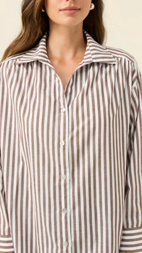 Quinn Shirt Chocolate