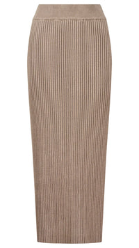 Juno Knit Skirt Stone