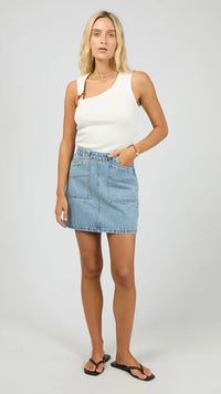 Willow Ribed Tank Vintage White