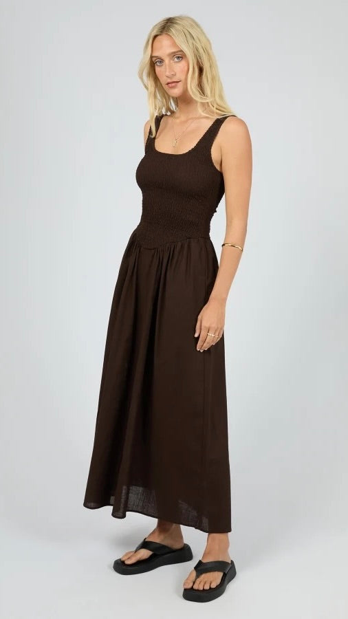Essential Maxi Dress Brown