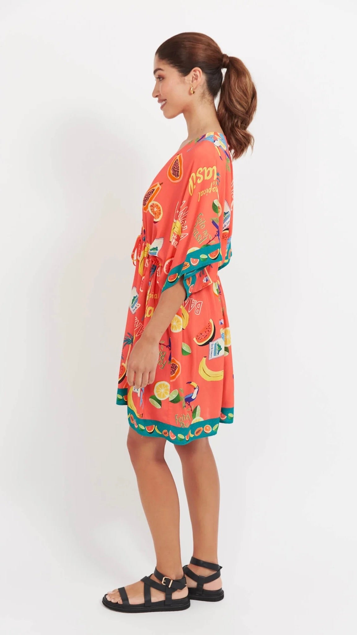 Cabana Dress Brasil Coral