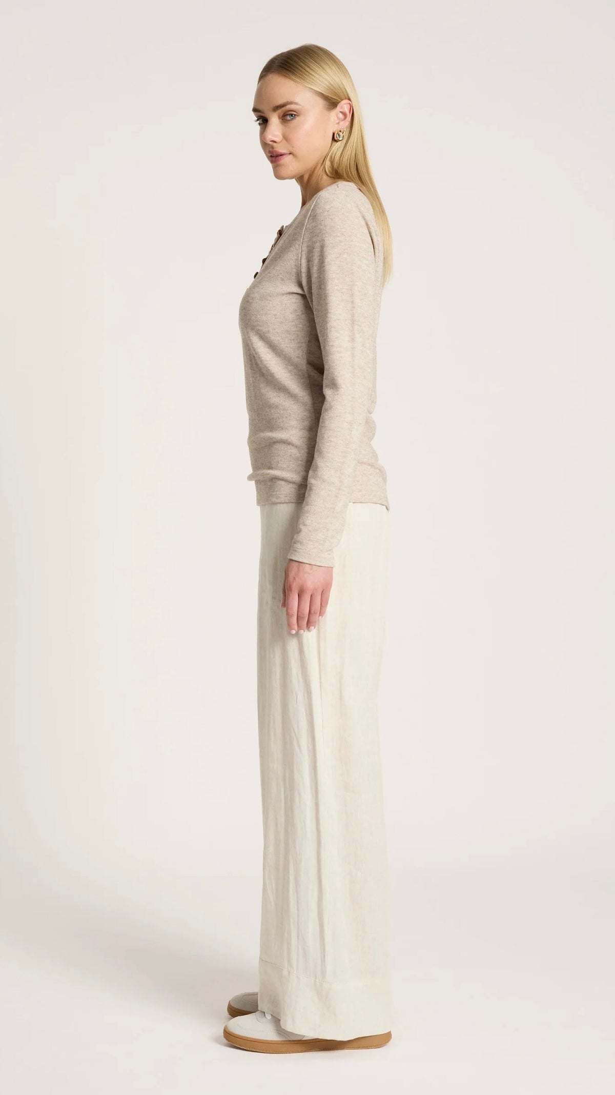 Rumi Long Sleeve Top Bisque