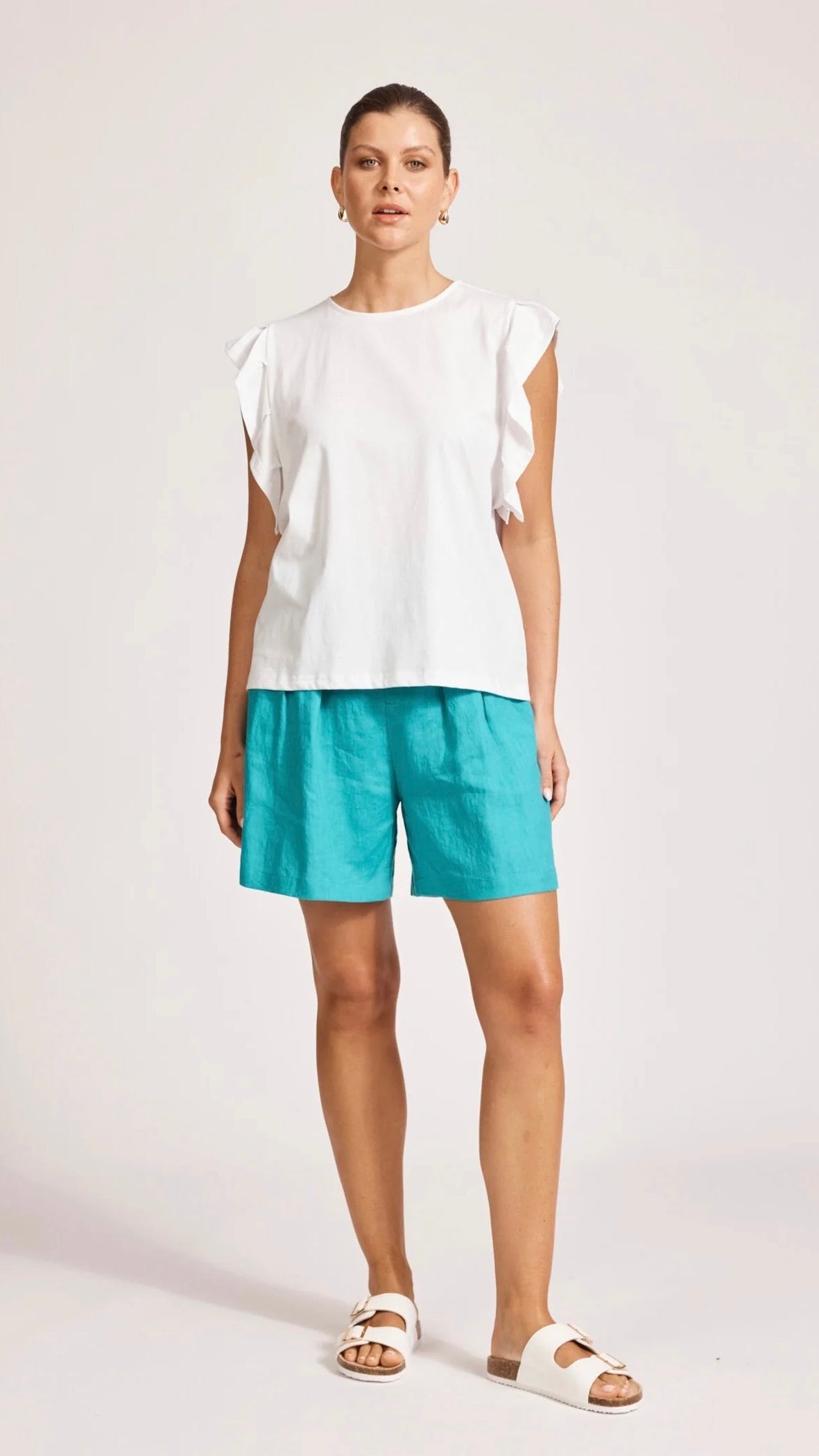 Francia Frill Tank White