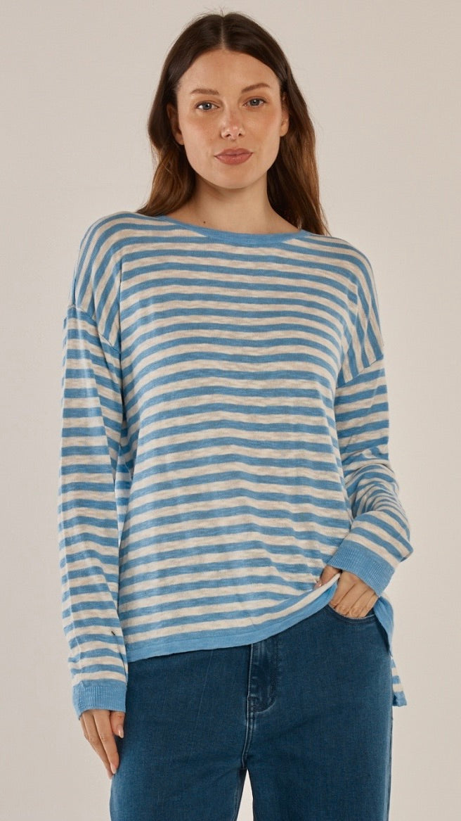 Natasha Knit Top Blue