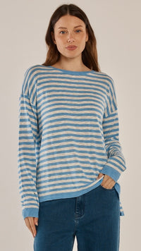 Natasha Knit Top Blue