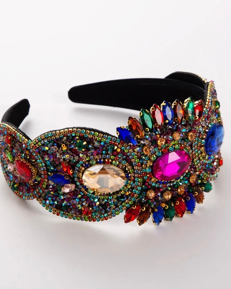 HA043 Jewelled Headband Multi