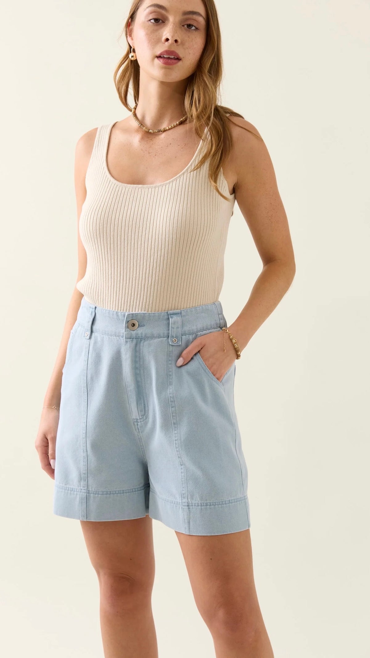 Sofie Denim Short Sky