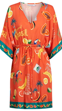 Cabana Dress Brasil Coral
