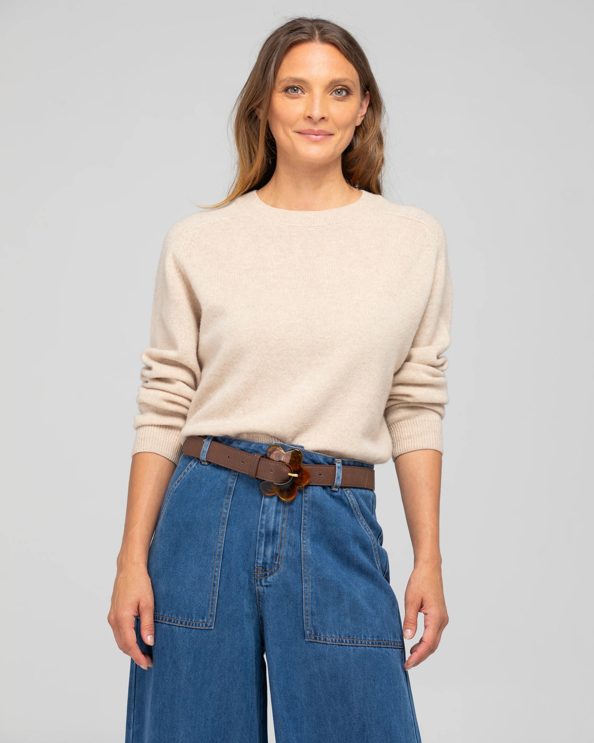 Boom Shankar Flower Belt Chocolate Pebble