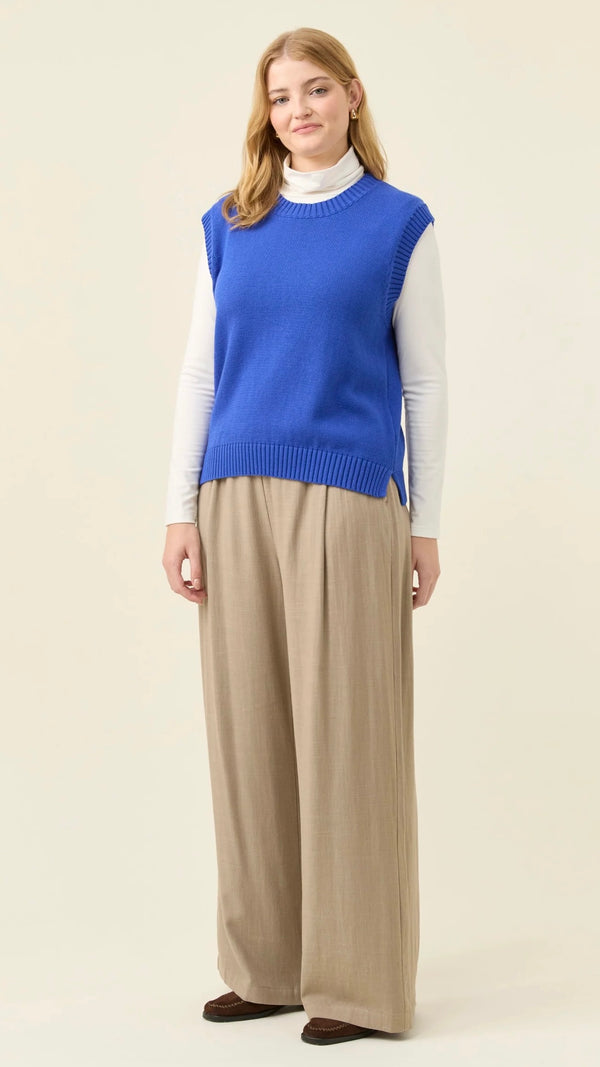 Darby Knit Vest Cobalt