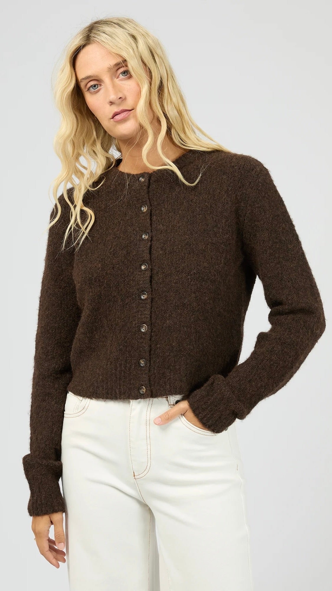 Bayside Cardigan Brown