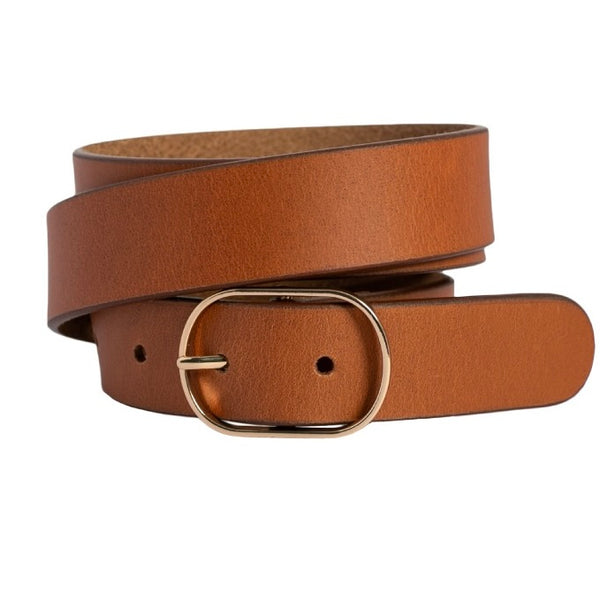 Marla Leather Belt Tobacco Tan