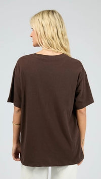Fiori Freschi Relaxed Tee Brown