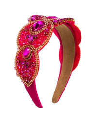 HA043 Jewelled Headband Pink