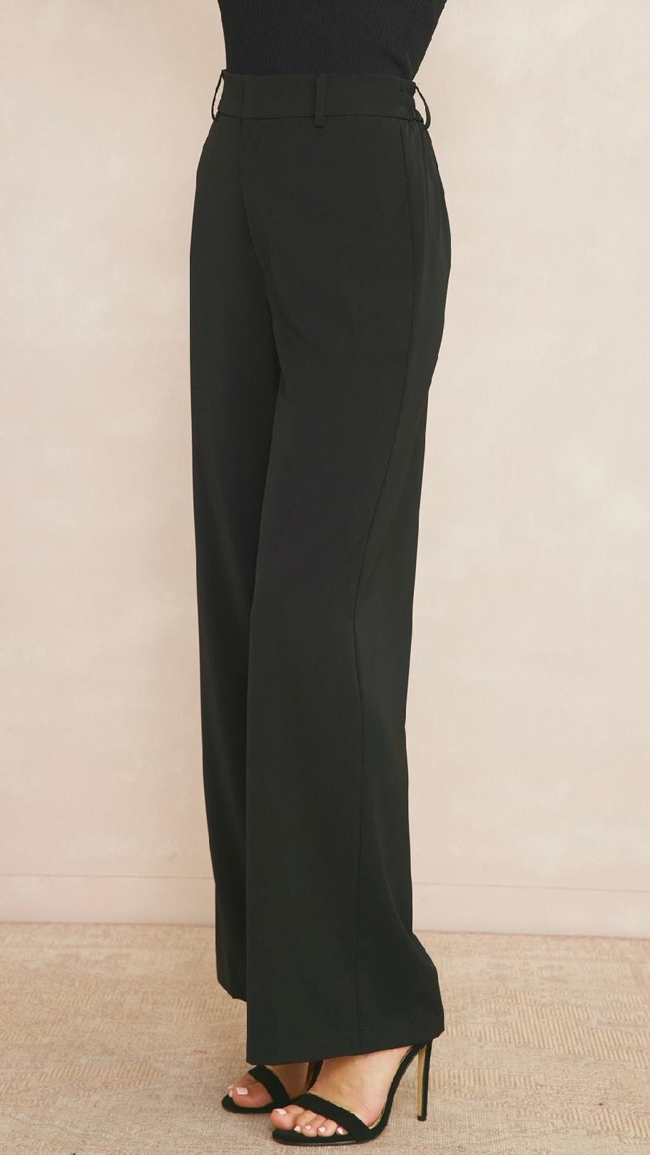 High Waisted City Pant Black