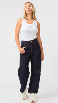Carson Barrel Jean Dark Indigo