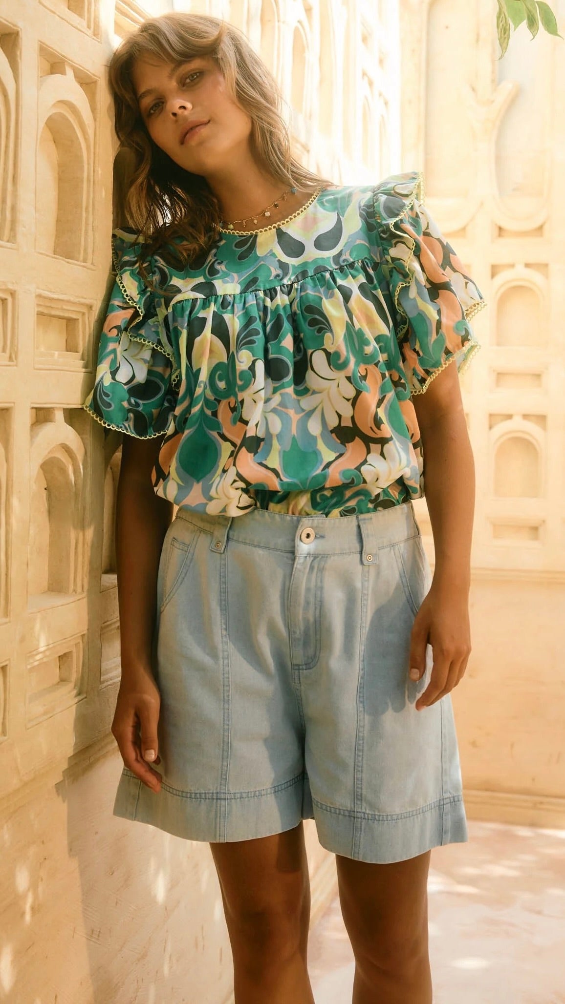 Sofie Denim Short Sky