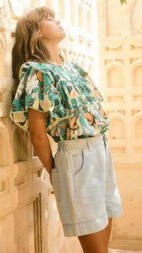 Sofie Denim Short Sky