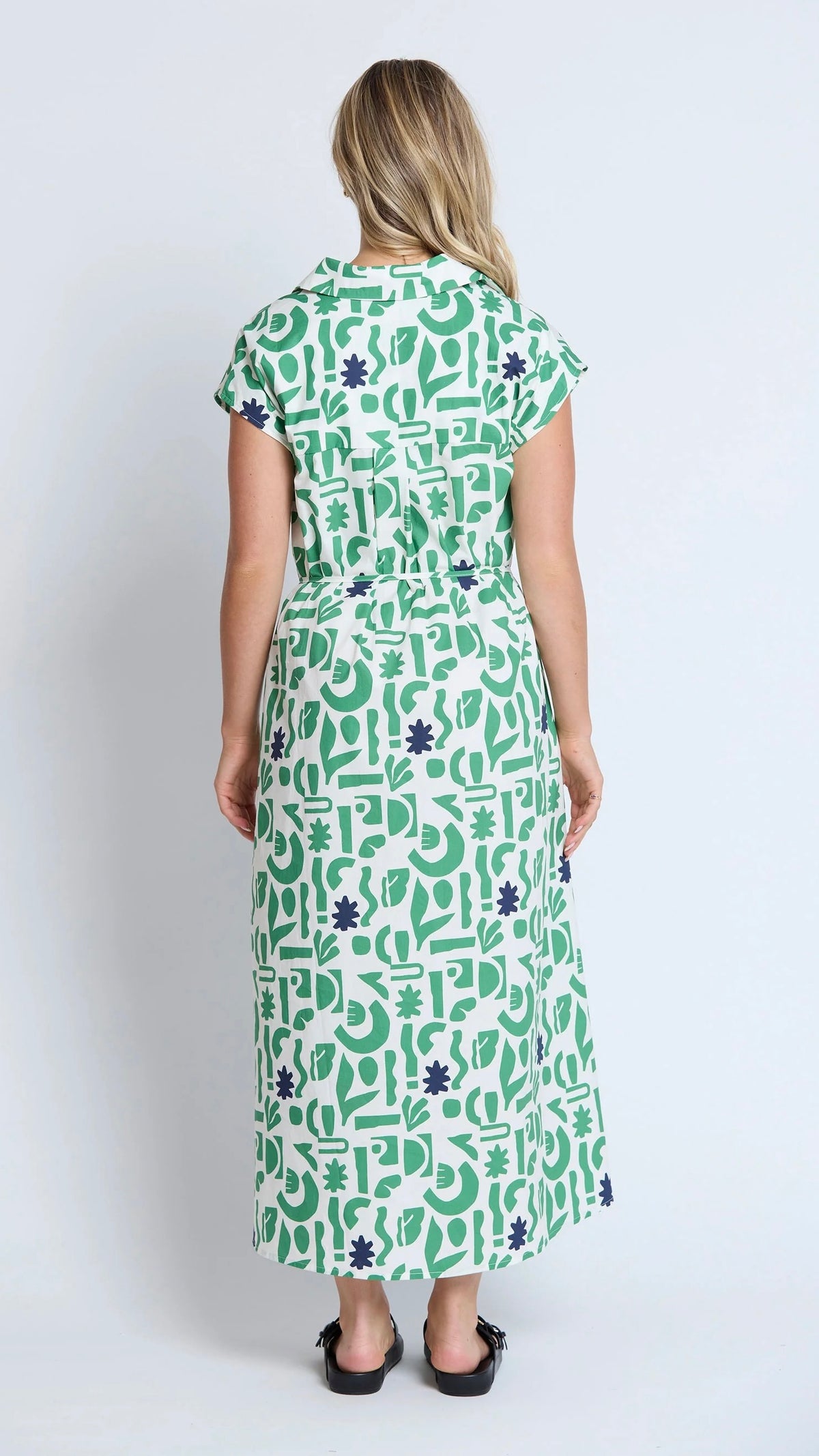 Marly Dress Spring Green Geo