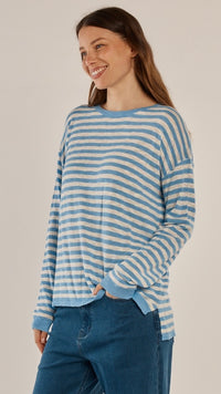 Natasha Knit Top Blue