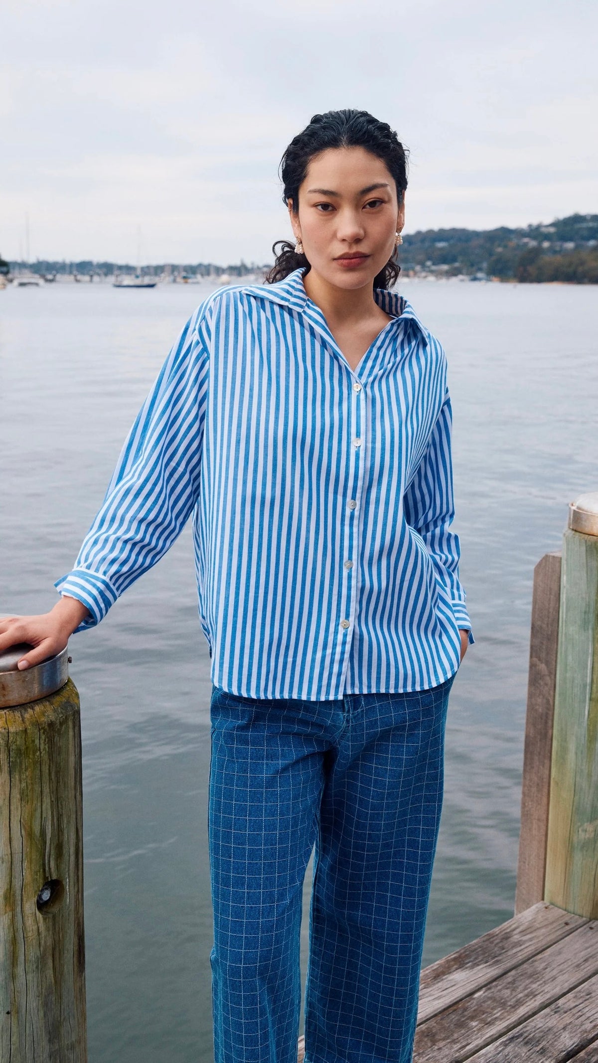 Quinn Shirt Cobalt