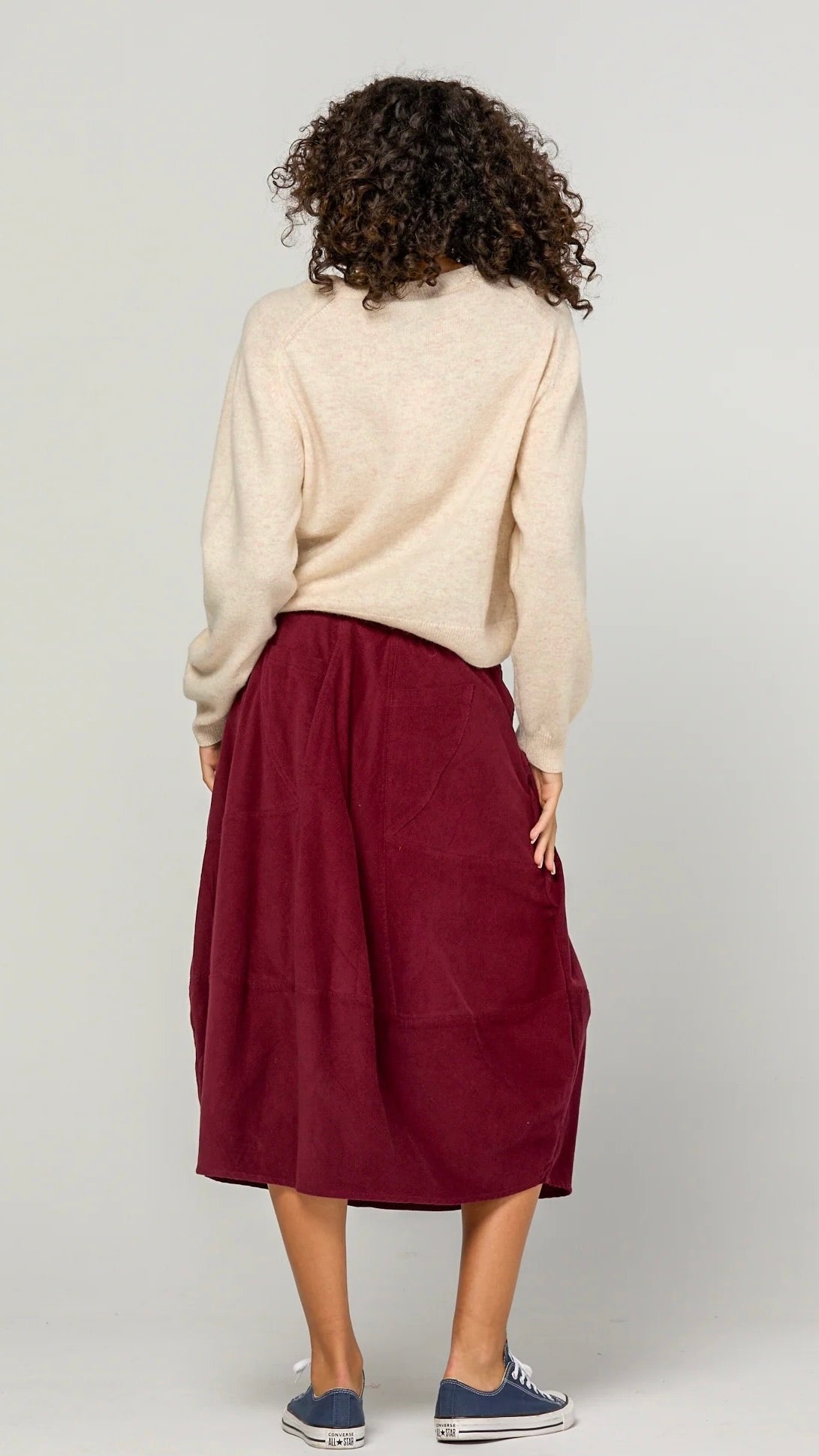 Cord Guru Skirt Merlot