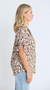 Leo Blouse Summer Leopard