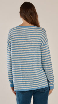 Natasha Knit Top Blue
