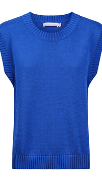 Darby Knit Vest Cobalt