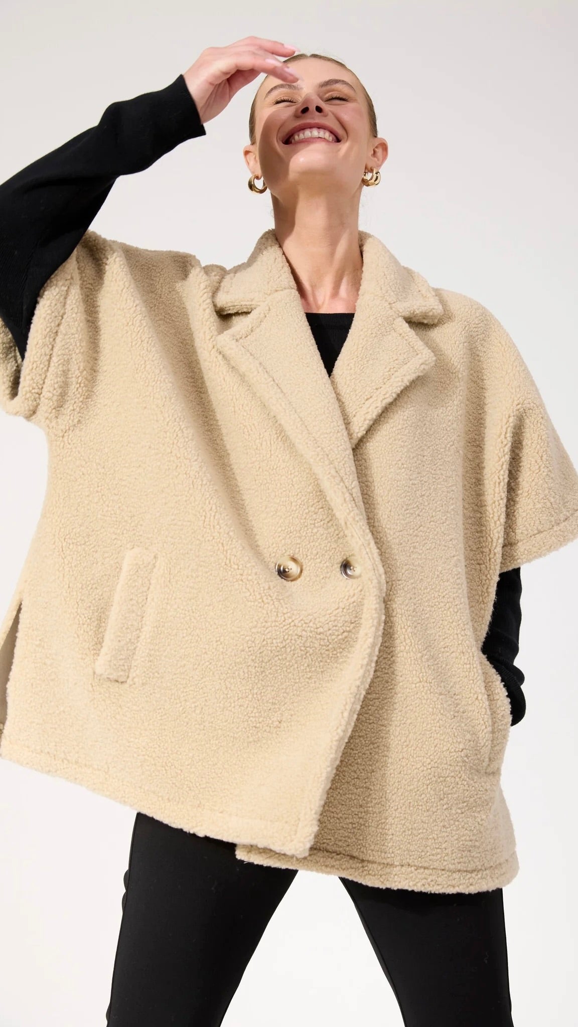 Jackson Oversized Vest Natural