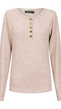 Rumi Long Sleeve Top Bisque