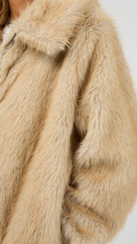 Sable Faux Fur Zip Coat