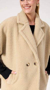 Jackson Oversized Vest Natural