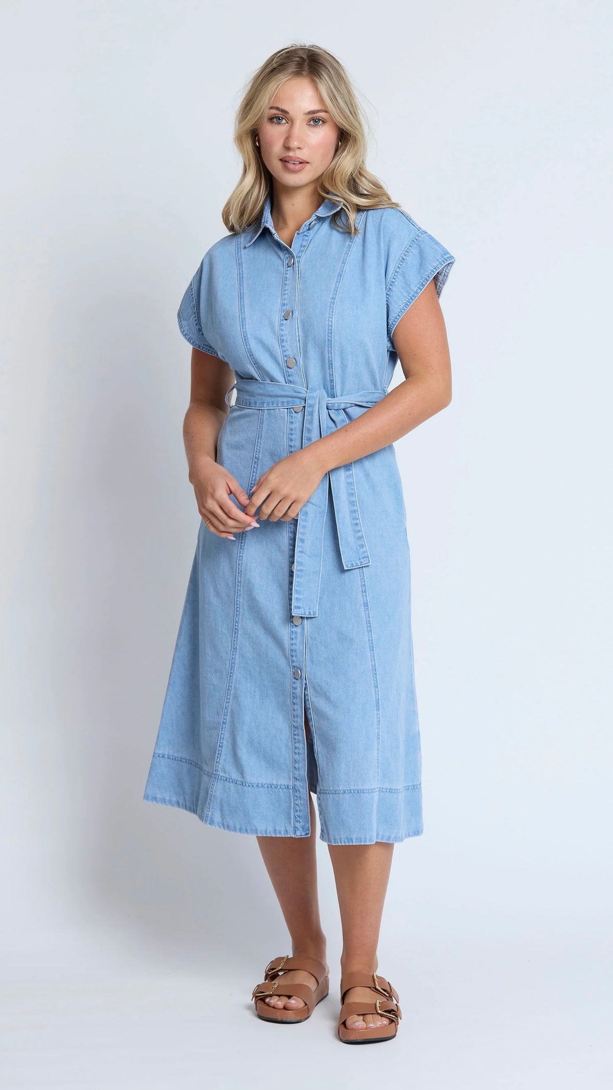 Duke Dress Light Wash