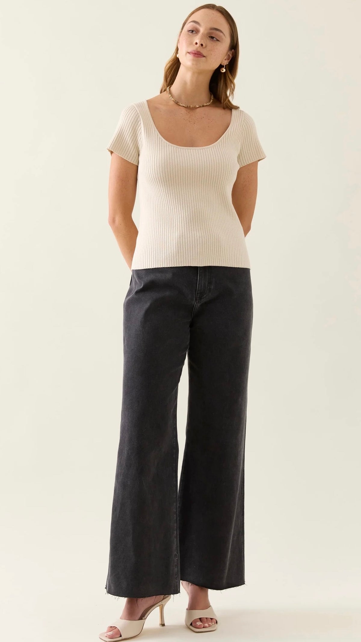 Adele Knit Tshirt Canvas