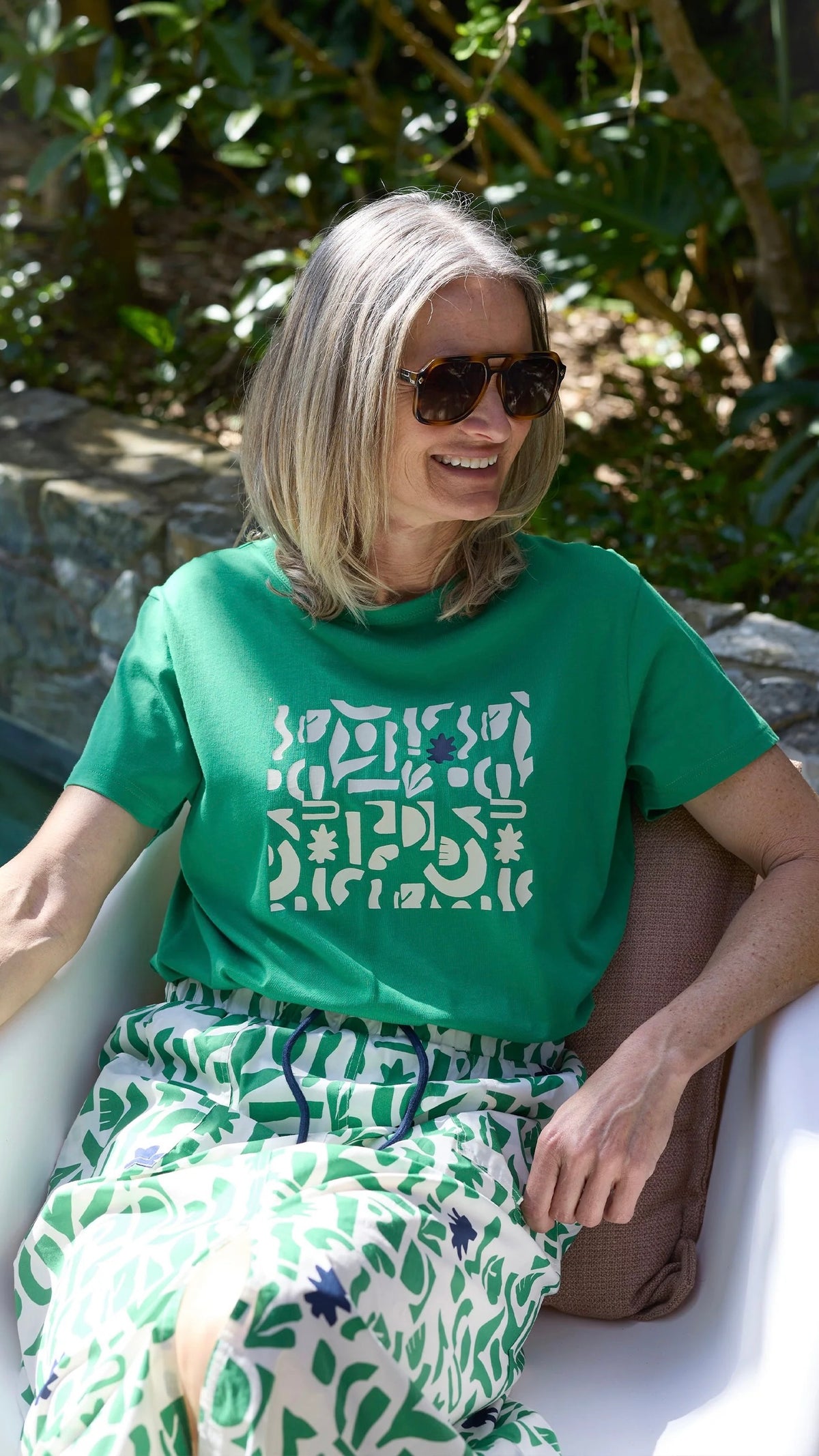 Ace Tee Geo Green Grass