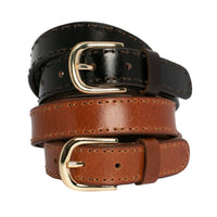 Clara Hand Laced Leather Belt Tan