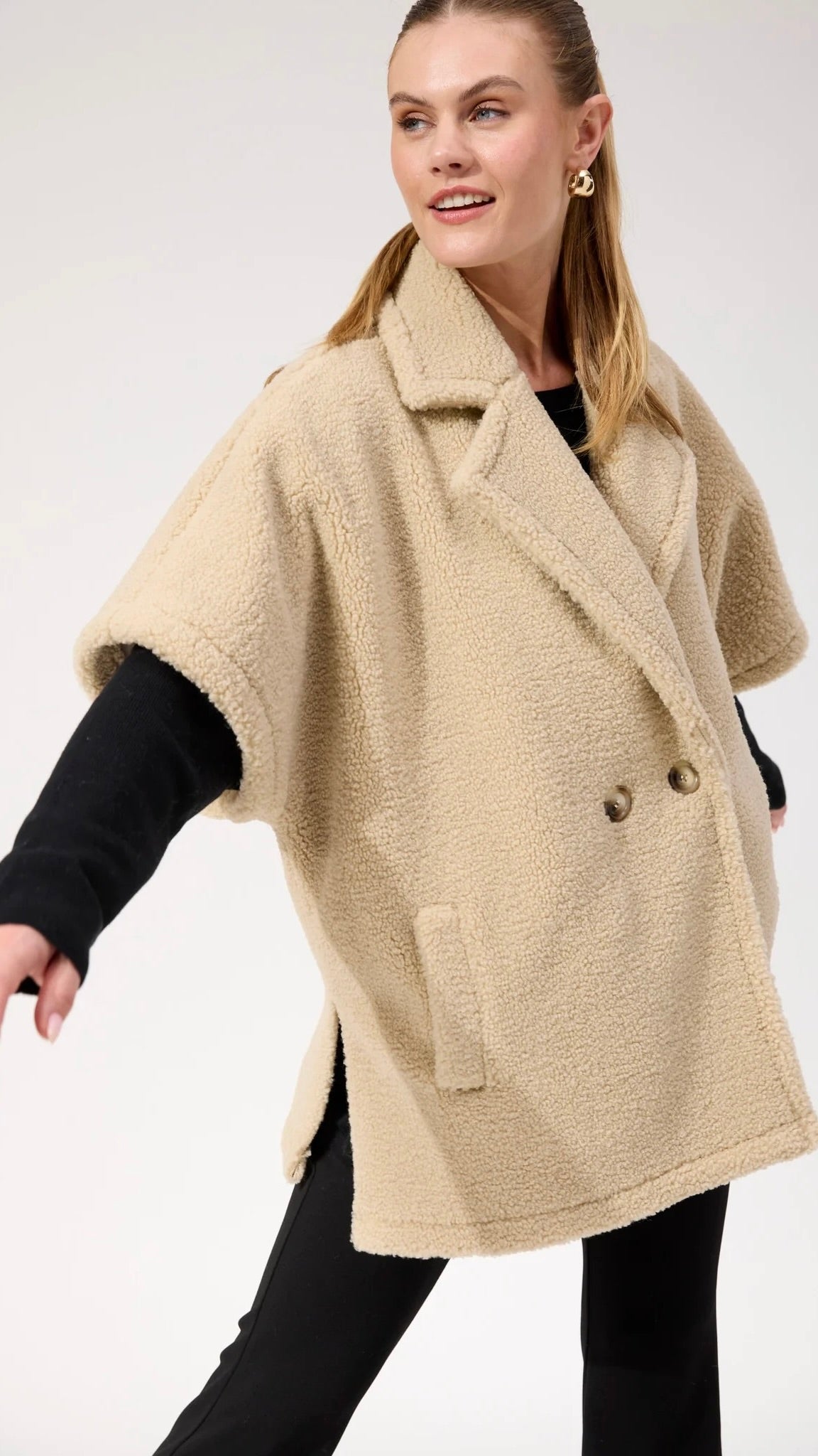 Jackson Oversized Vest Natural
