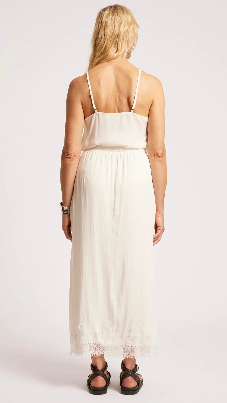 Drift Lace Skirt White