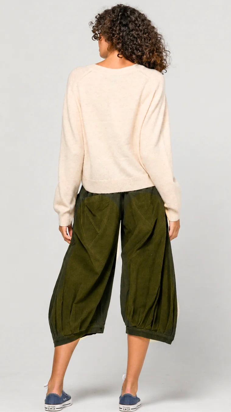Cord Guru Pant Olive Green