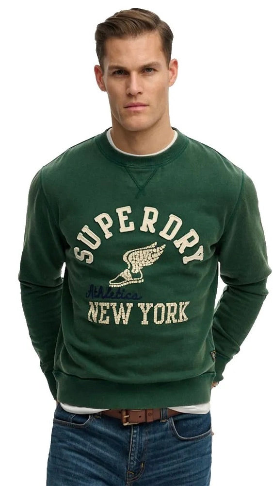 Superdry Vintage Athletic Crew Green