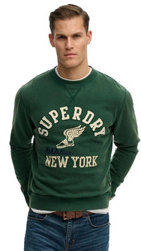 Superdry Vintage Athletic Crew Green