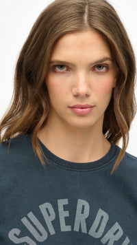 Athletic Graphic Fitted Tee Eclipse Navy