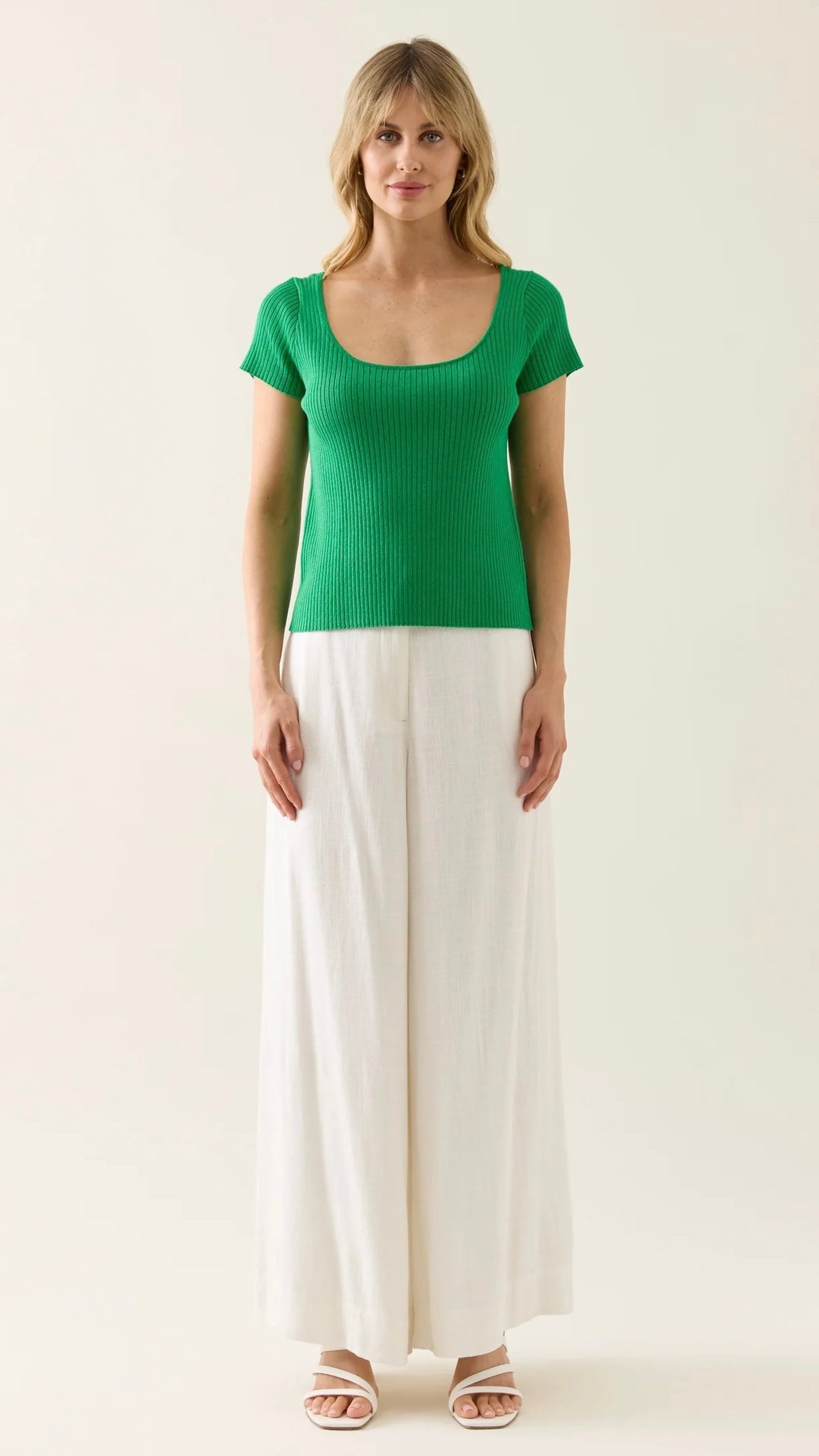 Adele Knit Tshirt Green