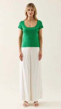 Adele Knit Tshirt Green