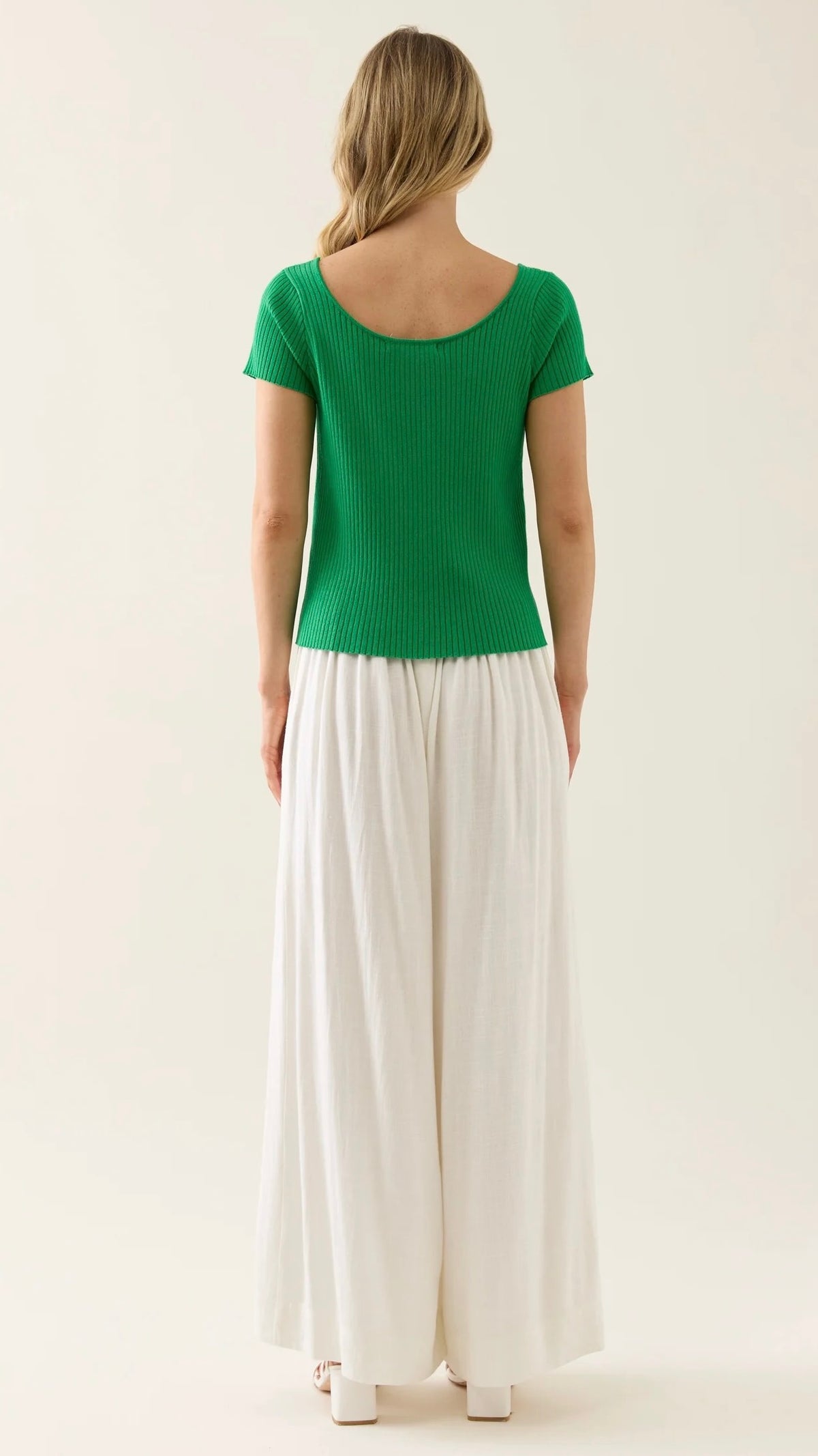 Adele Knit Tshirt Green