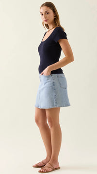 Adele Knit Tshirt Navy