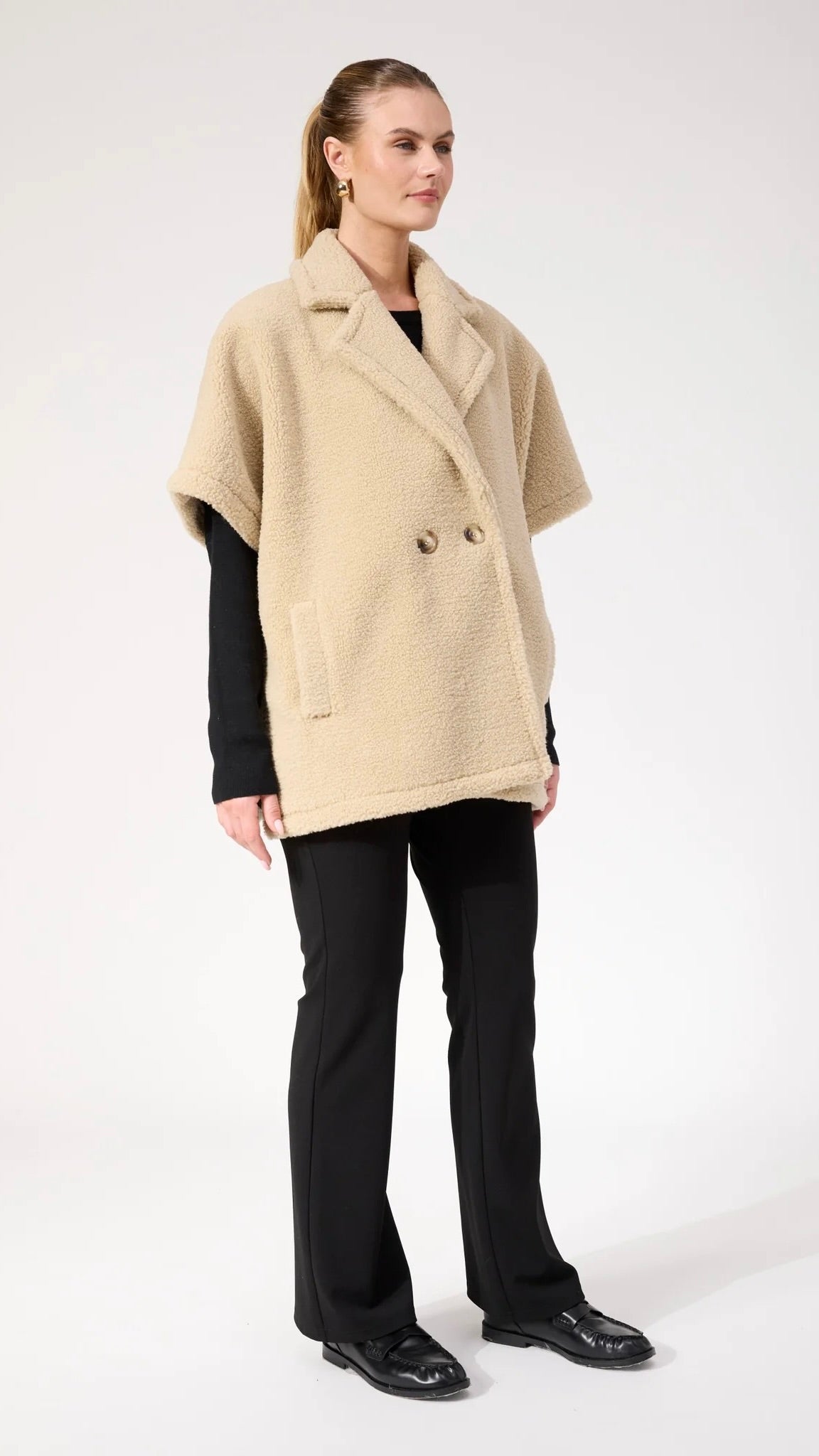 Jackson Oversized Vest Natural