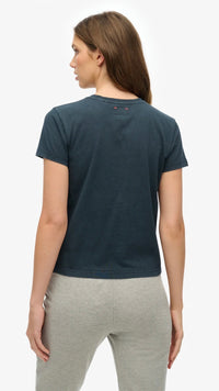 Athletic Graphic Fitted Tee Eclipse Navy