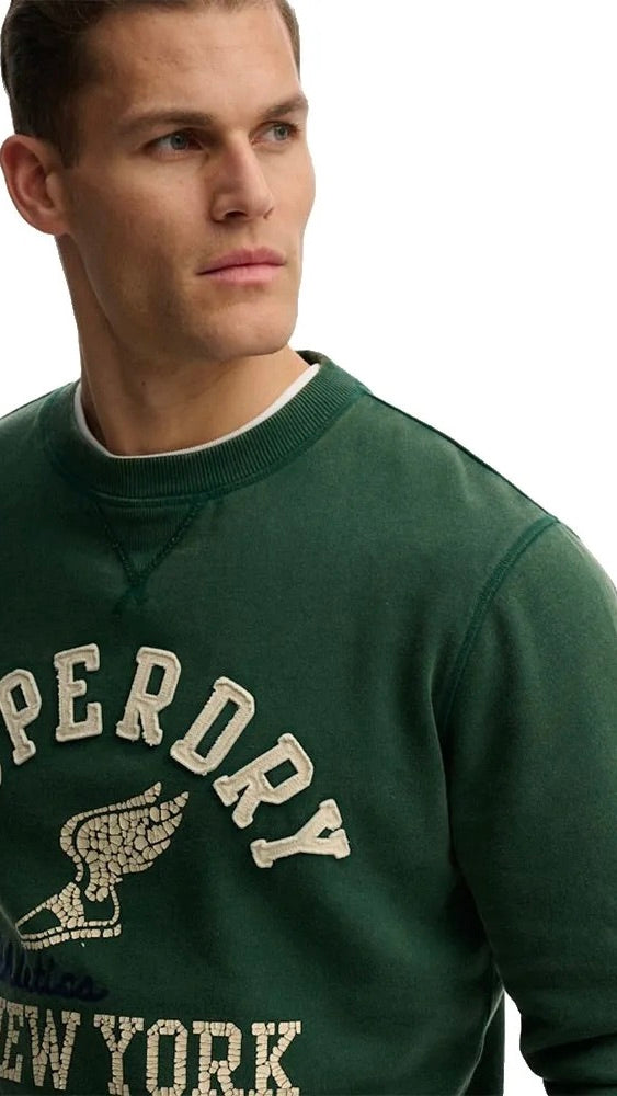 Superdry Vintage Athletic Crew Green
